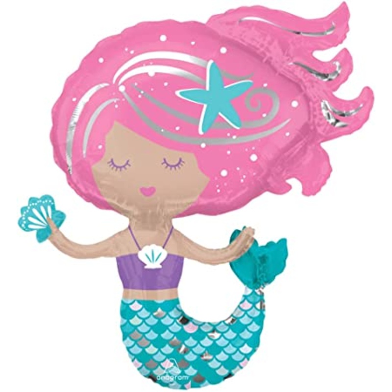 Shimmering Mermaid 30" Mylar Balloon