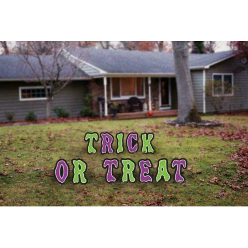 Trick or Treat Lawn Sign Decoration